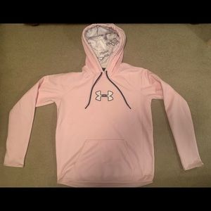 Under Amour light pink hoodie. Size M